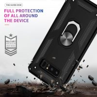 LeYi for Galaxy Note 8 Phone Case with [2 Pack] 3D Screen Protector, Military-Grade Magnetic Ring Holder & Kickstand Cell Android Unlocked Case for Samsung Note 8, Black - Image 7
