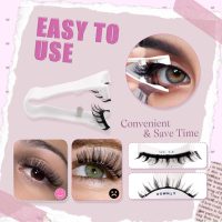 FADLASH 2 Pair Magnetic Eyelashes with Applicator Reusable Magnetic Lashes Wispy Lashes No Glue Needed False Eyelash Natural Look (A02) - Image 5