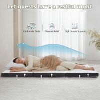 Tri Fold Memory Foam Foldable Mattress Single, 3 inch Folding Mattress for Guest Sleep. Portable Trifold Mat with Removable Washable Cover, Floor Sleeping Mat for Adult and Kid - Image 4