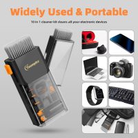 Keyboard Cleaning Kit Keyboard Cleaner, All in One Computer Screen and Laptop Cleaner, Compact Portable Electronic Laptop Cleaning Kit with Soft Brush and Spray for MacBook iPad iPhone Earbud, Black - Image 6