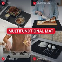 Thick Stove Top Cover for Electric Stove (28 x 20 Inch) Silicone Flat Range Mat for Glass Cooktop, Heat-Resistant Induction Protector Covers for Stovetop, Silicon Oven Topcover Protectors - Black - Image 7