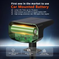 Solar Spot Lights Outdoor Waterproof IP65,4 Pack,2CCT(3000K/6500K),4 Lighting Modes Selectable, Solar Powered Yard Garden Solar Spot Lights for Outside Landscape Auto On/Off - Image 3