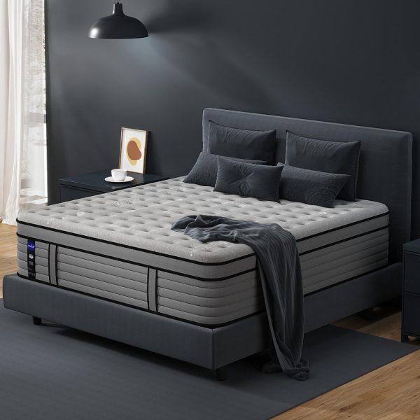 DIFAME 16 Inch Queen Size Mattress, Firm Hybrid Mattress Queen in a Box With Gel Memory Foam, Individually Pocket Spring, Breathable & Cooling Fabric, Pressure & Back Pain Relief, Upgrade Edge Support