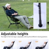 iClimb Ultralight Compact Camping Folding Beach Chair with Anti-Sinking Large Feet - Image 4