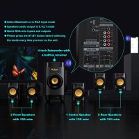Bobtot Home Theater System Small 4" Subwoofer 200W 5.1/2.1 Channel Surround Sound System with HDMI ARC Optical Bluetooth Input - Image 6