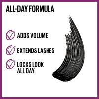 Maybelline The Falsies Lash Lift Waterproof Mascara Volumizing, Lengthening, Lifting, Curling, Multiplying, Eye Makeup, Very Black, 1 Count - Image 2