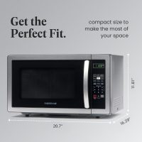 Farberware FMWO11AHTBKB 1.1 Cu. Ft. Stainless Steel Countertop Microwave Oven - Image 4