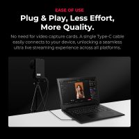 YOLOLIV YoloCam S7, 4K60 Live Streaming Camera with Interchangeable Lens, ToF AutoFocus, MFT Mount, HDMI Out & USB Out(Camera Only) - Image 3