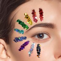 Teenitor Body Glitter Face Glitter Makeup Festival Glitter, 12 Colors Face and Body Glitter Gel, Hair Glitter Gel, Body Makeup - Image 3