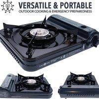 GAS ONE NEW 10,000 BTU CSA List Portable Butane Gas Stove with Carrying Case CSA Listed- Midnight - Image 6