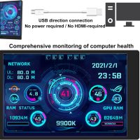 WOWNOVA English Version Computer Temp Monitor, ARGB PC Case Display, IPS USB Mini Screen, CPU RAM HDD Data Monitor - Image 2