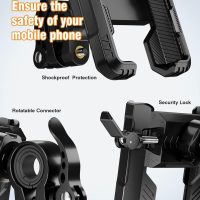 Bike Phone Mount for Electric, Mountain, Scooter, and Dirt Bikes -360°rotatable Bike Phone Holder- Bike Phone Holder Suitable for Smartphones from 4.0-7.0 inches. - Image 2