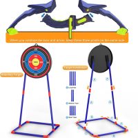 2 Pack Bow and Arrow Set for Kids, Light Up Archery Set with 14 Suction Cup Arrows, Archery Targets Outdoor Games for Kids Ages 4-8 8-12, Birthday Gifts Toys for 5 6 7 8 9 10 11 12 Year Old Boys Girls - Image 5
