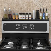 30 Inch Silicone Stove Top Shelf Magnetic for Kitchen Gadgets, Soft Flexible Strong Magnetic Heat Resistant Spice Rack Kitchen Organizer for Over Stove - Image 7