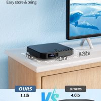 Mini DVD Player HDMI, DESOBRY 1080P HD Small Compact DVD Player for Smart TV with All Region Free, DVD CD Player with AV Output, USB/TF Card Input, Remote Control, Support PAL/NTSC - Image 7