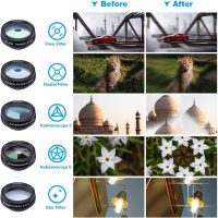 Apexel Phone Camera Lens-Macro Lens+Wide Lens+Fisheye Lens+Telephoto Lens+CPL/Flow/Radial/Star Filter+Kaleidoscope 3/6 Lens 10 in 1 Lens Kit +Remote Shutter for iPhone, Samsung,LG and Most Smartphones - Image 3