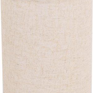 Beige Linen Tall Drum Lampshade, 10" Top x 10" Bottom x 13" High Lamp Shade, Lamp Shade Replacement for Table and Floor Lamps, Pendant Light, Handcrafted Lampshade, Easy Assembly