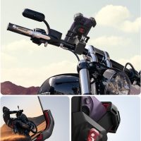 JOYROOM Motorcycle Phone Mount, [1s Auto Lock][100mph Military Anti-Shake] Bike Phone Holder for Bicycle, [10s Quick Install] Handlebar Phone Mount, Compatible with iPhone, Samsung, All Cell Phone - Image 5