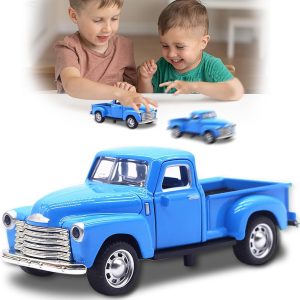 Little Blue Truck Toy for Kids Ages 2 3 4 5 6 7 8 Year Old Boys Girls,1:32 Alloy Kids Car Toy Driveable,Car Door Can Open,Toy Trucks for Toddlers Easter Christmas Birthday Gifts