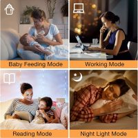 Ambimall Floor Lamps for Living Room, 64" Modern Floor Lamp with Remote Control and Stepless Dimmable Colors Temperature & Brightness, Standing Lamps for Living Room Bedroom Office, 9W Bulb Included - Image 5