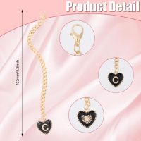 9Pcs 3 Colors Cup Letter Charms Love Heart Shaped Letter C Cup Handle Personalized Charm Water Bottle Handle Name ID Charms Letter Charm Accessories Water Bottle - Image 2
