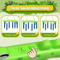 Reflex Challenge Game with Remote Control, 3 Adjustable Speed Modes Stick Drop Reflex Challenge Game, Hand Eye Coordination Training Toy, Drop Stick Game for Kids & Adults (Blue) - Image 3