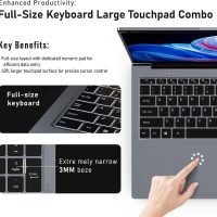 2025 17.3 Inch Laptop, N150 (4C/4T, Up to 3.6GHz) Gaming Laptop,16GB DDR4 1TB SSD Business Computer, WiFi 5 /BT4.2,Kensington Lock, Backlit Keyboard 6Hrs Battery/Mini HDMI/USB-C*3 - Image 6