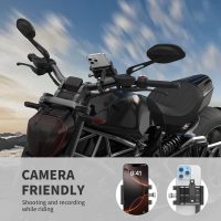 Motorcycle Phone Mount,Aluminum Bike Phone Holder Handlebar,360° Bike Cell Holder for All Smartphones Bike Motorcycle Accessories (Bike Phone Mount) - Image 5