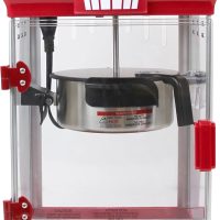 West Bend Stir Crazy Movie Theater Popcorn Popper, Gourmet Popcorn Maker Machine with Nonstick Popcorn Kettle, Measuring Tool and Popcorn Scoop for Popcorn Machine, 4-Qt., Red - Image 5