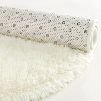 Softlife Fluffy Rugs for Bedroom, Shag Cute Area Rug for Girls/Boys and Kids Baby Room Home Decor, 2.6 x 5.3 Feet Oval Indoor Carpet for Nursery Dorm Living Room, Creamy - Image 9