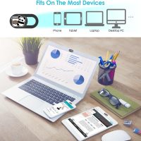 Laptop Camera Cover Slide, Panda Webcam Cover, 0.02 inch Cute Laptop Accessories for iPhone iPad iMac MacBook Pro Air Laptop PC Smartphone Tablet, Camera Privacy Covers Protect Your Visual Privacy - Image 3