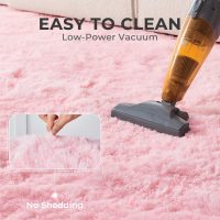 OPPODREAM 4x6 Pink Rugs for Bedroom, Ultra-Soft Fluffy Area Rugs for Living Room, 4 x 6 Shag Carpet for Nursery, Kids, Girl, Boy, Baby, Plush, Fuzzy, Shaggy, Cute Home Decor - Image 9