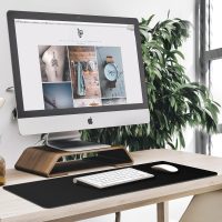 Large Mouse Pad, Desk Mat Office Desk Pad Gaming Mouse Pad with Stitched Edges, 31.5" x 15.7" Mousepad with Non-Slip Waterproof Rubber Base for PC Laptop Desk Home Office Accessories, Black - Image 6