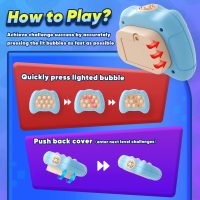 Handheld Game for Kids 6-12, Sensory Fidget Toys for Kids 8-12, Birthday Gifts for 6 7 8 9 Year Old Boys & Girls & Teens-Blue - Image 7