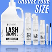 STACY LASH Eyelash Extension Shampoo + Brush / 1.69 fl.oz / 50ml / Eyelid Foaming Cleanser/Wash for Extensions & Natural Lashes/Safe Makeup Remover/Supplies for Professional & Home Use - Image 7