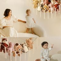 Stuffed Animal Storage Hammock or Net Corner - Large Toy Hammock Net for Stuffed Animals Room Decor - Cute Stuff Animal Organizer Plush Holder - Kids Baby Nursery Essentials Wall Bedroom Home Decor - Image 2