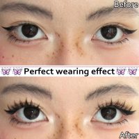 Lash Clusters Manga Eyelash Clusters Spiky Cluster Eyelash Extensions 80Pcs C Curl Individual Lashes Volume Anime Lash Clusters with Thin Band Cosplay Lashes DIY at Home (Cutey) - Image 4