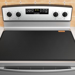 Fireproof Stove Cover, Heat Resistant Stove Top Covers for Electric Stove, 30x21 Inch Glass Stove Top Cover Oven, Waterproof Cooktop Cover, Electric Stove Top Cover Mat, Glass Stove Top Protector