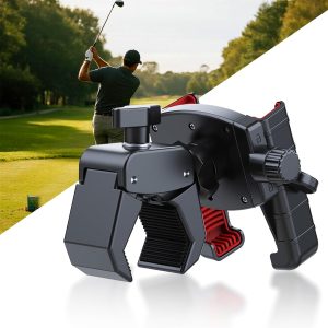 Golf Cart Phone Holder Universal, 360° Rotation Big Phones Friendly Golf Cart Phone Mount for Smart Phones, Golf Cart Accessories Compatible with EZGO Club Car Yamaha