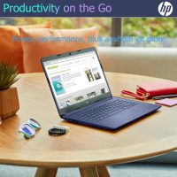 HP New 14" HD Ultral Light Thin Laptop, Quad-Core Intel Celeron Processor, 8GB RAM, 192GB (64GB eMMC+ 128GB Card), Wi-Fi, Upto 11 Hours, Windows 11 S + 1 Year Office 365+HubxcelAccessory, Royal Blue - Image 7