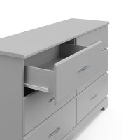 Storkcraft Brookside 6-Drawer Dresser (Pebble Gray) – GREENGUARD Gold Certified, Nursery & Kids Storage, Nursery Essentials, Kids Room Storage, Durable Bedroom Dresser - Image 10