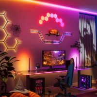 Govee Glide Hexa Light Panels, RGBIC Hexagon LED Wall Lights, Wi-Fi Smart Home Creative Wall Lights with Music Sync, Works with Alexa Google Assistant for Indoor Gaming Decor, 10 Pack - Image 3