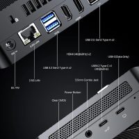 MINISFORUM Venus Series UM560 XT Mini PC AMD Ryzen 5 5600H 32GB + 512GB PCIe SSD, DDR4 Micro PC, 2.5G LAN, 2xHDMI,1xUSB-C Triple 4K Outputs,4xUSB, AMD Radeon Graphics Desktop Computer - Image 5
