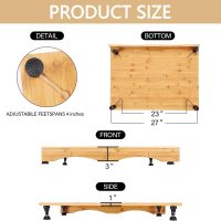 Stove Cover Board for Gas Stovetop - Raised Cutting Board with Legs and Juice Grooves, Adjustable Noodle Board Stove Cover for RV Stove Top (29.52"x21.65") - Image 4