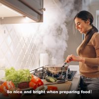 Under Counter Lights for Kitchen, 3 Packs x 12 Inch Dimmable LED Under Cabinet Lighting, Cold White 6000K, Plug-in Under Cabinet Lights with Memory Function - Image 2