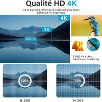 Android TV Box 4k X96 Mini tv Box 2025 Streaming Media Player Amlogic S905W Quad Core RAM 2GB ROM 16GB Dual 2.4G/5.8G WiFi HDR+ Smart Home Box for TV Stream Many Movies and Shows, Free & Live TV - Image 3