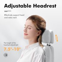 Criss Cross Chair with Wheels & Flip-up Arms, Executive Office Chair with Foot Rest, Swivel Cross Legged Office Chair, Corduroy Fabric Comfy Computer Desk Chair, Vanity Chair for Home, White - Image 7