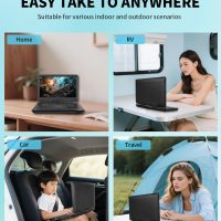 17.9" Portable DVD Player Built in TV with 15.6" Large HD Swivel Screen, ATSC Tuner, Built-in Battery, High Volume Speakers, Support HDMI/USB/AV/Sync TV and Multiple Formats - Image 7