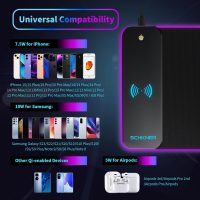 RGB Gaming Mouse Pad with Wireless Charging 15W, Large Desk Mat 800x300x4mm, 10 Light Modes Keyboard Pad with Non-Slip Rubber Base, Waterproof Mousepad for Gaming PC MacBook Laptop - Image 5