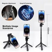 Magnetic Phone Tripod with Remote Control, Portable Magnetic Selfie Stick Tripod for Photography, Videography and Live Streaming, Cell Phone Stand for iPhone Smartphone - Image 3